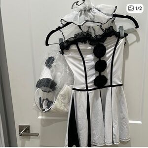 REPOSH- Dollskill Pierrot Clown Costume